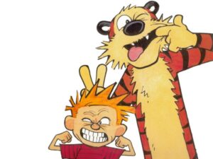 Calvin Hobbes 300x225 Fusenews: Of talking tigers and square penguins