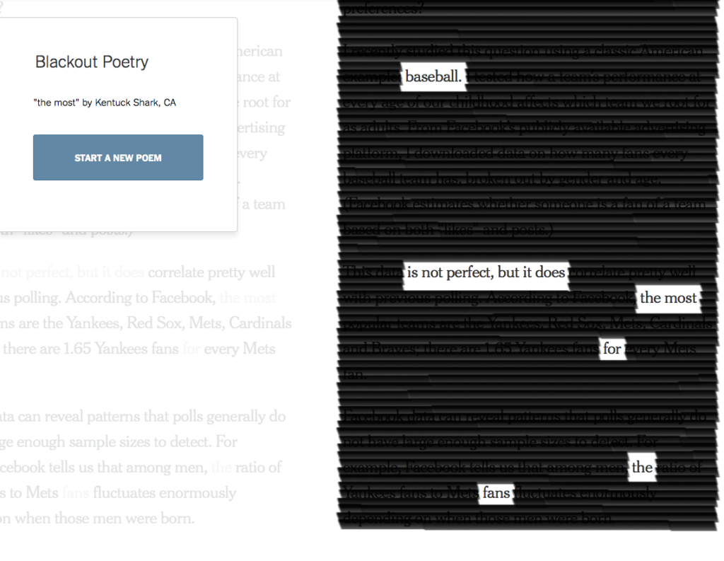 Close Poetry Month with the NYT Poetry in Prose