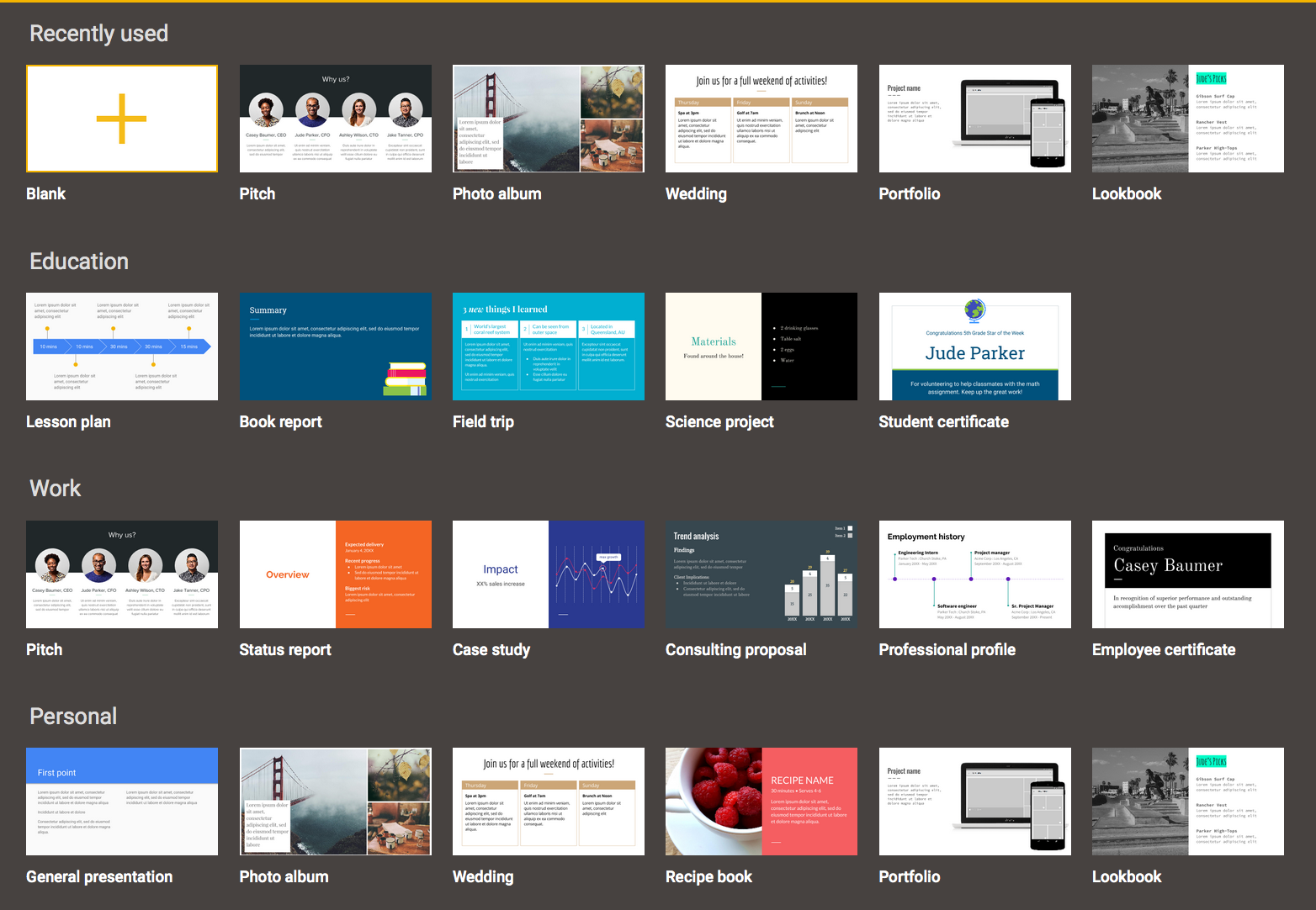 Slidescarnival it will make you feel better about templates and about